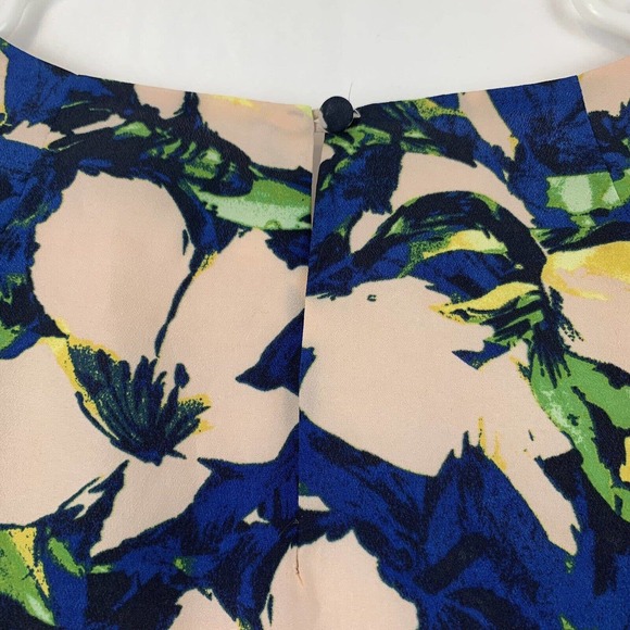 j crew blue floral shift dress 4 petite - Picture 5 of 6